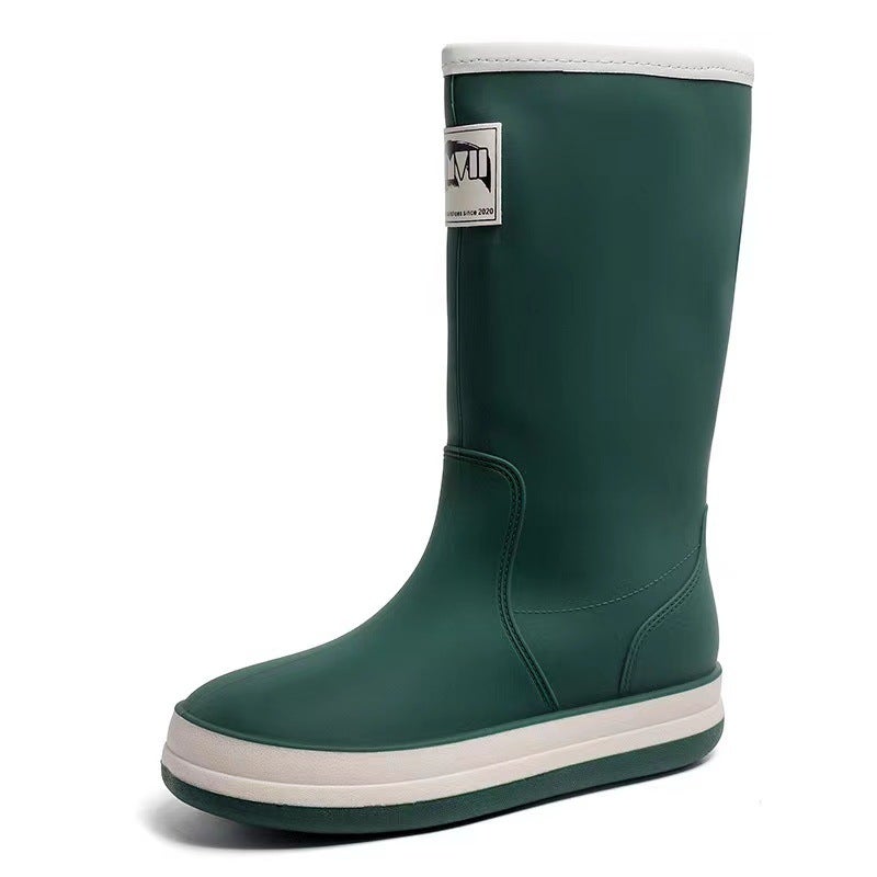 Fashion Rain Boots for Men and Women – High Waterproof Outdoor Wading Shoes - Image 5